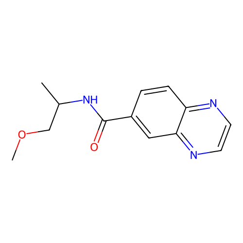 N-(1-methoxypropan-2-yl)quinoxaline-6-carboxamide structure
