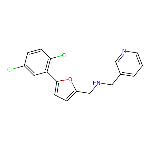 N-[[5-(2,5-dichlorophenyl)furan-2-yl]methyl]-1-pyridin-3-ylmethanamine structure