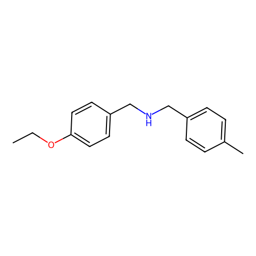 1-(4-ethoxyphenyl)-N-(4-methylbenzyl)methanamine structure