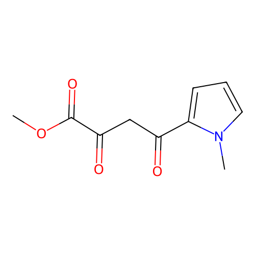 methyl 4-(1-methyl-1H-pyrrol-2-yl)-2,4-dioxobutanoate structure