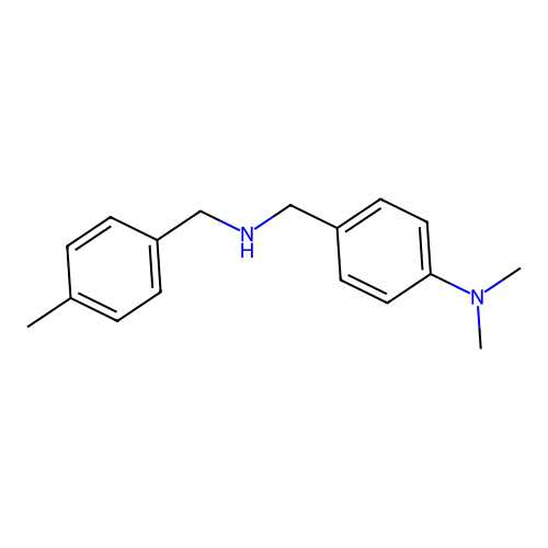 N-[4-(dimethylamino)benzyl]-N-(4-methylbenzyl)amine structure