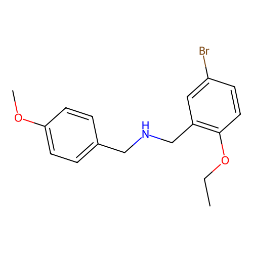1-(5-bromo-2-ethoxyphenyl)-N-(4-methoxybenzyl)methanamine structure