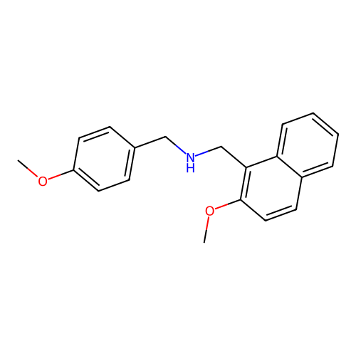 N-(4-methoxybenzyl)-1-(2-methoxynaphthalen-1-yl)methanamine structure