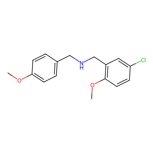 1-(5-chloro-2-methoxyphenyl)-N-(4-methoxybenzyl)methanamine structure