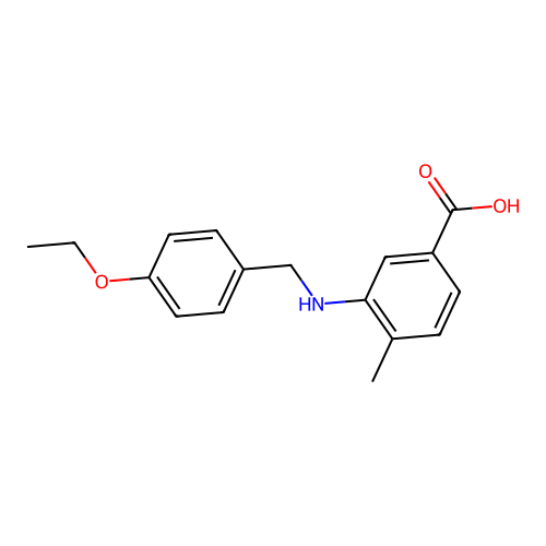 3-[(4-Ethoxybenzyl)amino]-4-methylbenzoic acid structure