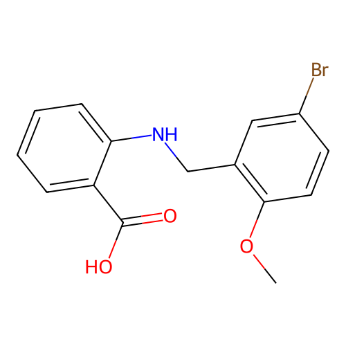 2-[(5-Bromo-2-methoxybenzyl)amino]benzoic acid structure