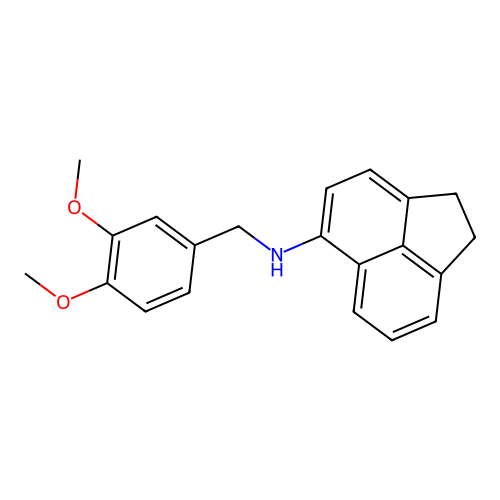 N-(3,4-dimethoxybenzyl)-1,2-dihydroacenaphthylen-5-amine structure