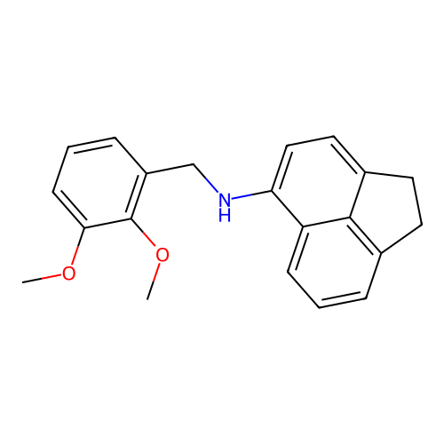 N-(2,3-dimethoxybenzyl)-1,2-dihydroacenaphthylen-5-amine structure