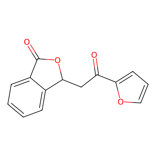 3-[2-(furan-2-yl)-2-oxoethyl]-2-benzofuran-1(3H)-one structure