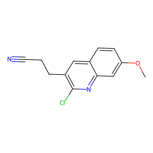 3-(2-Chloro-7-methoxyquinolin-3-yl)propanenitrile structure