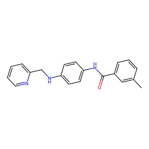 3-methyl-N-[4-(pyridin-2-ylmethylamino)phenyl]benzamide structure