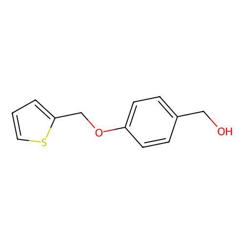 [4-(Thiophen-2-ylmethoxy)phenyl]methanol structure
