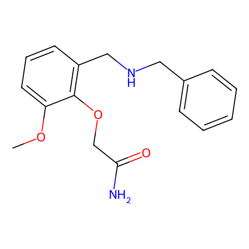 2-{2-[(Benzylamino)methyl]-6-methoxyphenoxy}acetamide structure