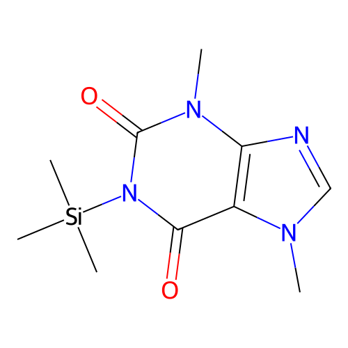 Theobromine TMS derivative structure