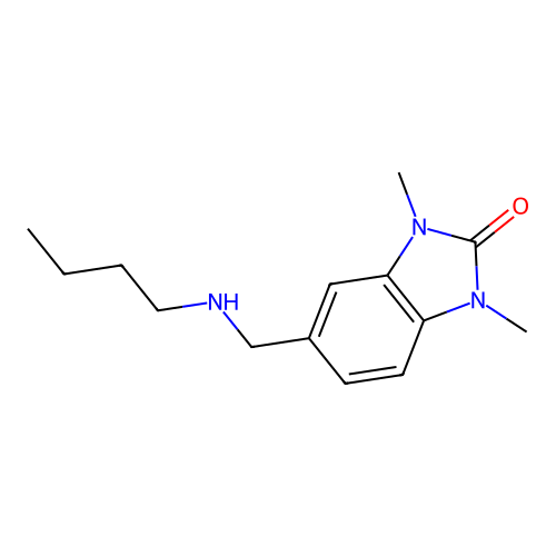 5-[(butylamino)methyl]-1,3-dimethyl-1,3-dihydro-2H-benzimidazol-2-one structure