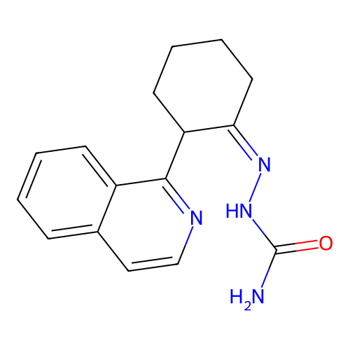 [(Z)-(2-isoquinolin-1-ylcyclohexylidene)amino]urea structure