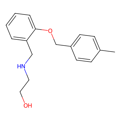2-({2-[(4-Methylbenzyl)oxy]benzyl}amino)ethanol structure