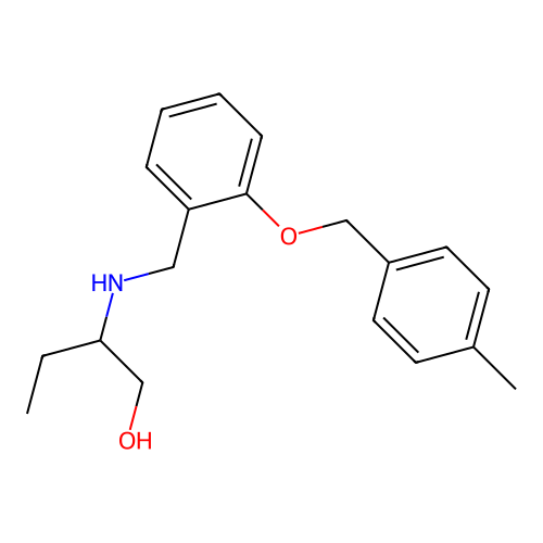 2-({2-[(4-Methylbenzyl)oxy]benzyl}amino)butan-1-ol structure