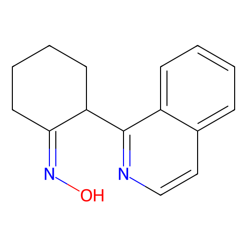 (1E)-N-hydroxy-2-(isoquinolin-1-yl)cyclohexanimine structure
