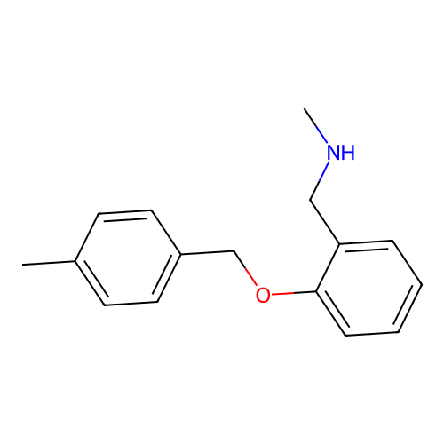 N-methyl-1-[2-[(4-methylphenyl)methoxy]phenyl]methanamine structure