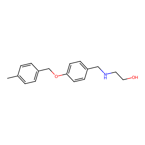 2-({4-[(4-Methylbenzyl)oxy]benzyl}amino)ethanol structure