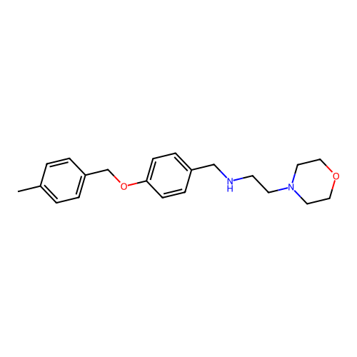 N-{4-[(4-methylbenzyl)oxy]benzyl}-2-(morpholin-4-yl)ethanamine structure