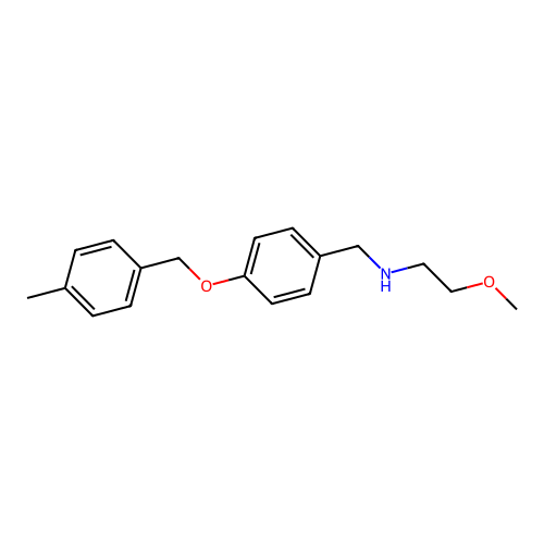 2-methoxy-N-{4-[(4-methylbenzyl)oxy]benzyl}ethanamine structure