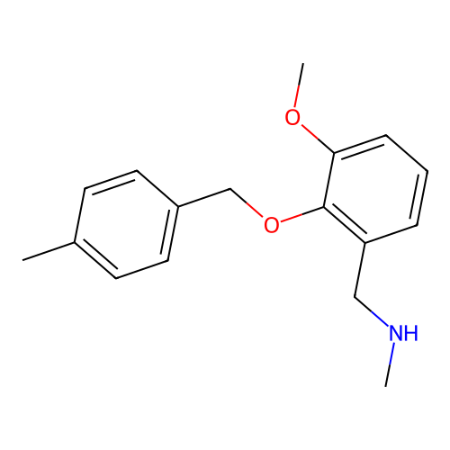 1-{3-methoxy-2-[(4-methylbenzyl)oxy]phenyl}-N-methylmethanamine structure