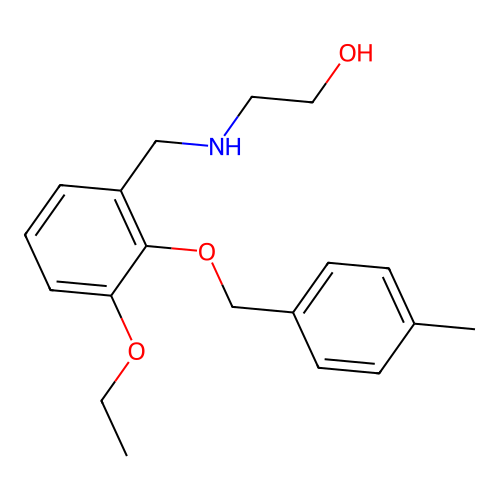 2-({3-Ethoxy-2-[(4-methylbenzyl)oxy]benzyl}amino)ethanol structure