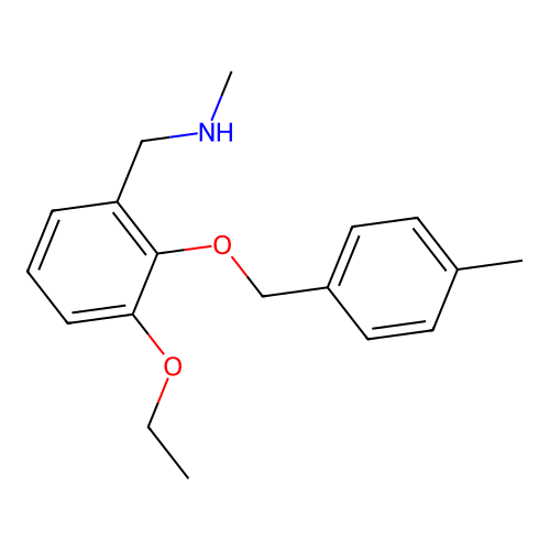 N-{3-ethoxy-2-[(4-methylbenzyl)oxy]benzyl}-N-methylamine structure