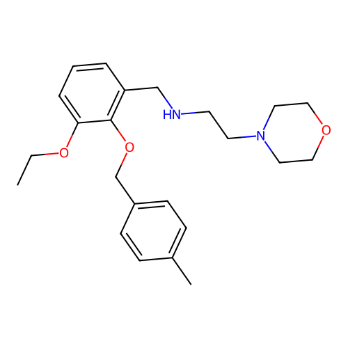 N-{3-ethoxy-2-[(4-methylbenzyl)oxy]benzyl}-2-(morpholin-4-yl)ethanamine structure