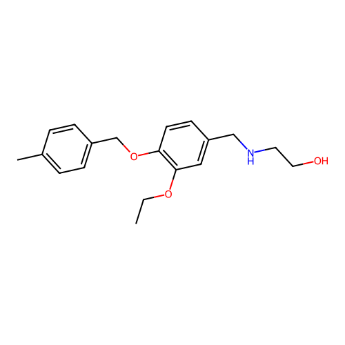2-({3-Ethoxy-4-[(4-methylbenzyl)oxy]benzyl}amino)ethanol structure