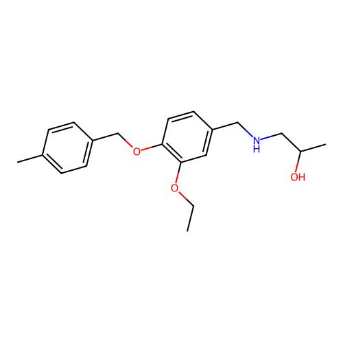 1-({3-Ethoxy-4-[(4-methylbenzyl)oxy]benzyl}amino)propan-2-ol structure