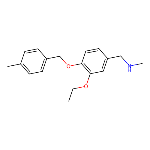 N-{3-ethoxy-4-[(4-methylbenzyl)oxy]benzyl}-N-methylamine structure