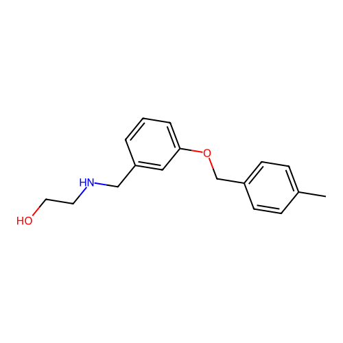 2-({3-[(4-Methylbenzyl)oxy]benzyl}amino)ethanol structure