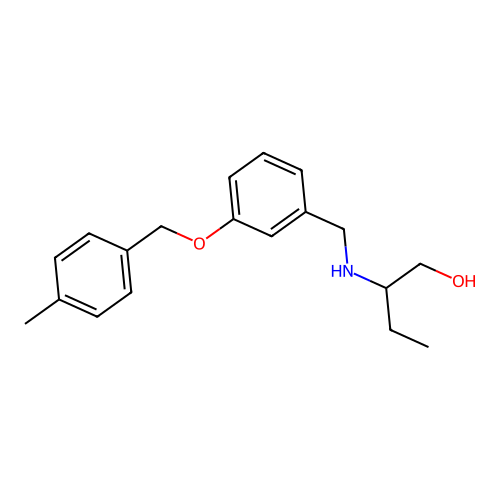 2-({3-[(4-Methylbenzyl)oxy]benzyl}amino)butan-1-ol structure