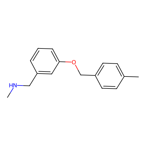 N-methyl-1-[3-[(4-methylphenyl)methoxy]phenyl]methanamine structure