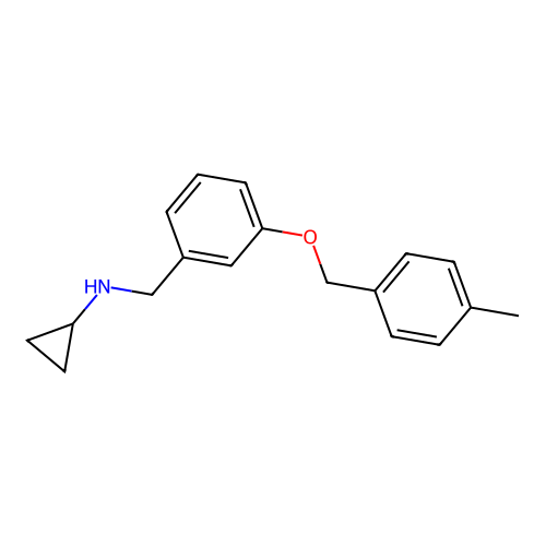 N-{3-[(4-methylbenzyl)oxy]benzyl}cyclopropanamine structure