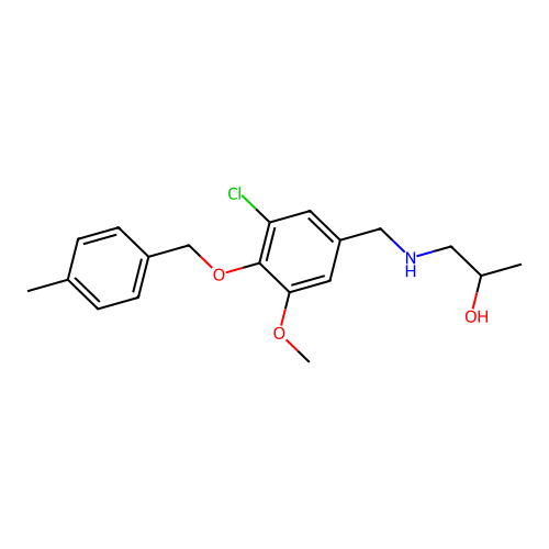 1-({3-Chloro-5-methoxy-4-[(4-methylbenzyl)oxy]benzyl}amino)propan-2-ol structure