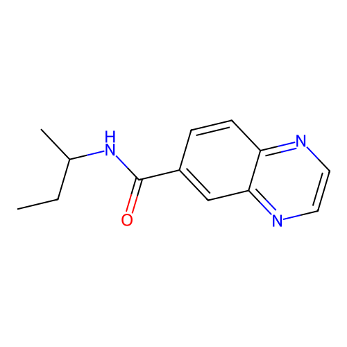 N-butan-2-ylquinoxaline-6-carboxamide structure