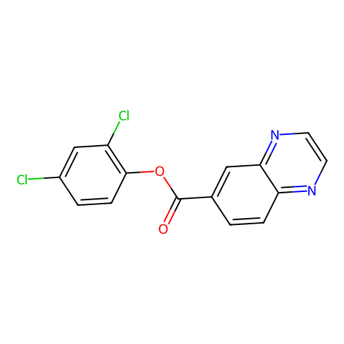 2,4-Dichlorophenyl quinoxaline-6-carboxylate structure