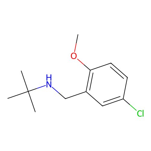 N-(tert-butyl)-N-(5-chloro-2-methoxybenzyl)amine structure
