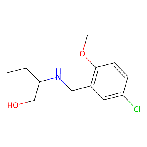 2-[(5-Chloro-2-methoxybenzyl)amino]-1-butanol structure