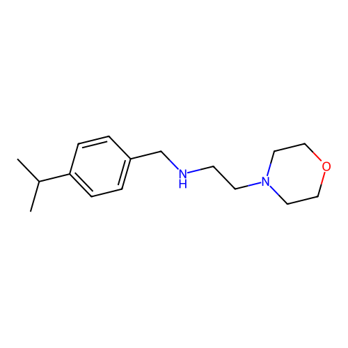 2-(morpholin-4-yl)-N-[4-(propan-2-yl)benzyl]ethanamine structure