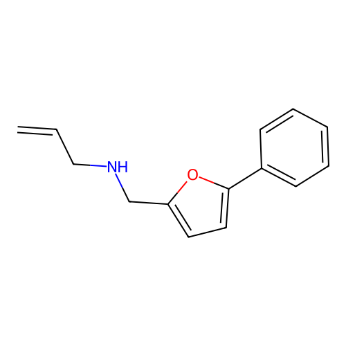 N-[(5-phenylfuran-2-yl)methyl]prop-2-en-1-amine structure