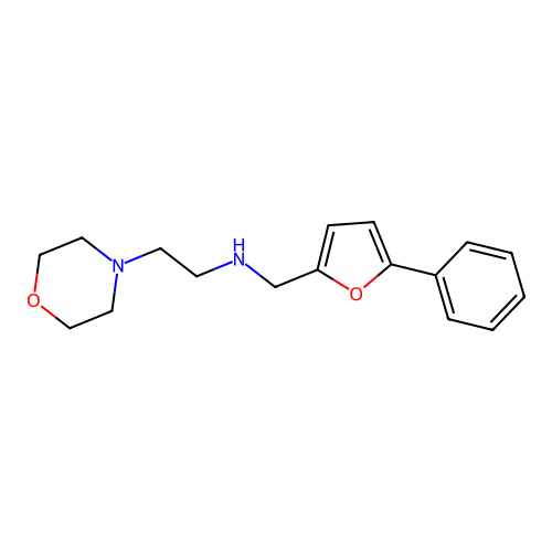 2-(morpholin-4-yl)-N-[(5-phenylfuran-2-yl)methyl]ethanamine structure