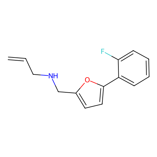 N-{[5-(2-fluorophenyl)furan-2-yl]methyl}prop-2-en-1-amine structure