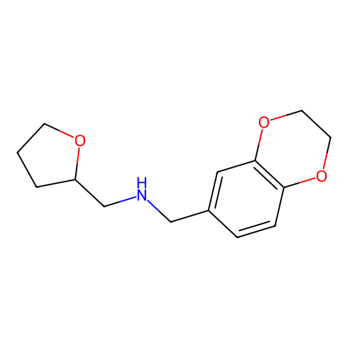 N-(2,3-dihydro-1,4-benzodioxin-6-ylmethyl)-1-(oxolan-2-yl)methanamine structure