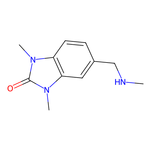1,3-Dimethyl-5-methylaminomethyl-1,3-dihydro-benzoimidazol-2-one structure
