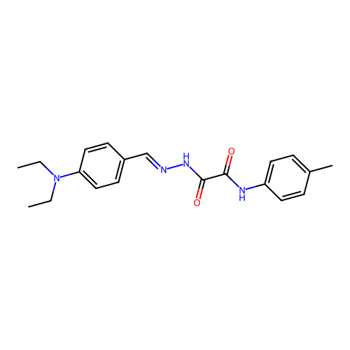 2-(2-(4-(Diethylamino)benzylidene)hydrazino)-N-(4-methylphenyl)-2-oxoacetamide structure